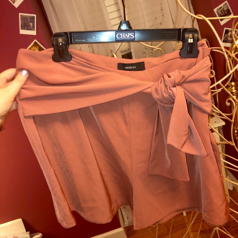 Coral Plus Size Shorts